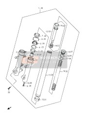 Ammortizzatore forcella anteriore (AN400ZA E19)